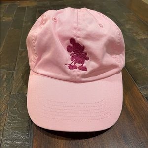 Walt Disney World Mickey Mouse Embroidered Pink Ball Cap